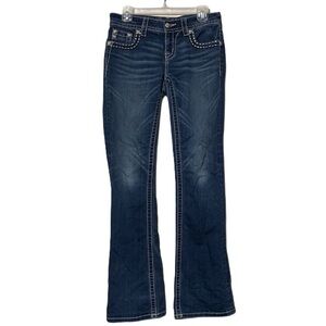 AE Hipster Flare Leg Low Rise Jeans 4 Hippie Boho Retro